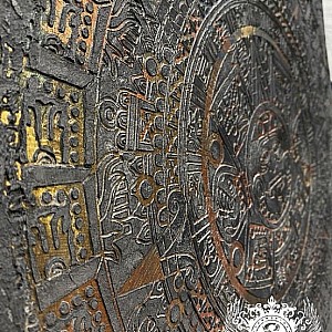 Трафарет - Календарь Майя - Фотография интерьере 4