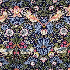 Трафарет - Клубничный воришка бордюр - Фотография интерьере 9