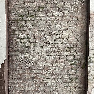 Трафарет - Старый кирпич - Фотография интерьере 1