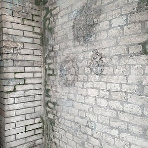 Трафарет - Старый кирпич - Фотография интерьере 3