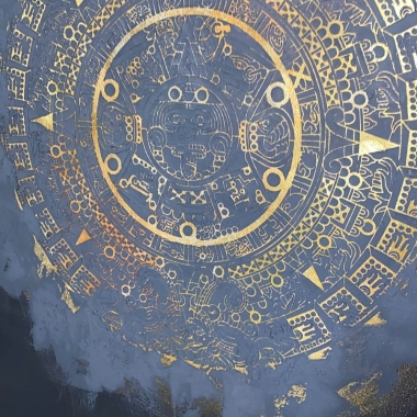 Трафарет - Календарь Майя Трафарет - Календарь Майя